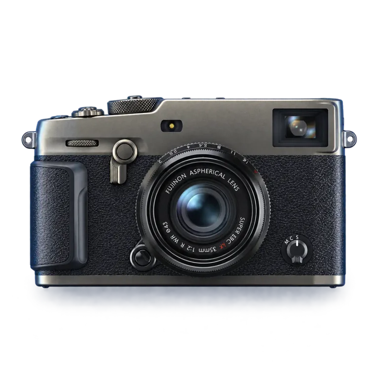 Silver Fujifilm X-Pro3 camera